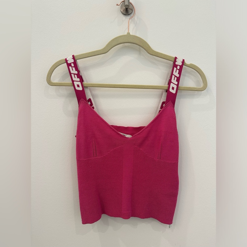 Off White logo band tanktop